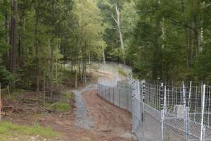 Perimeter of Habitat - Start of Fencing!