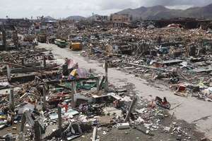 Devastation in Tacloban City, Philippines