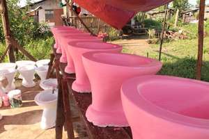 fabricating toilet bowls