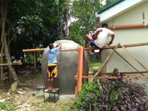 Rainwater harvester newly installed
