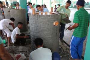 Low-cost latrine sub-structure