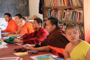 Local monks learning English