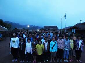 Students from local villages that come to class