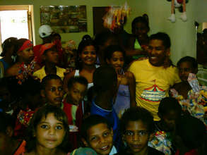 Children Receiving Presents