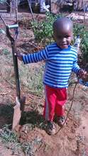 Blessing in his garden at home!