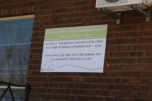 The board outside Soetwater Clinic