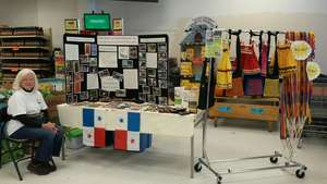 LARN booth at local market, Angel's