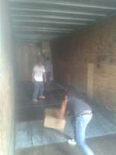 Unloading the Container in Panama