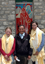 LIesl, Phoebe and Mahendra at the opening MYL  ceremony