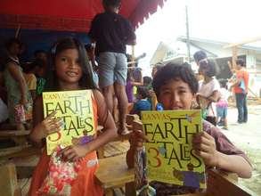 The books with kids from the island of Bohol