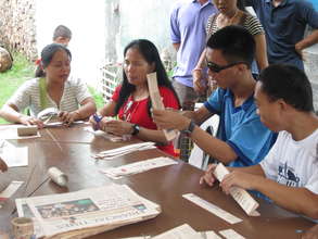 Paper craft training for the Blind