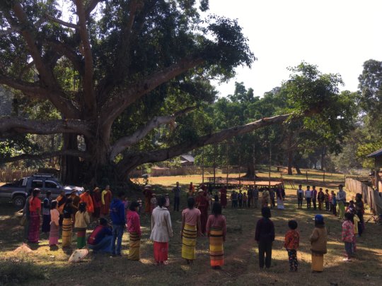 Play for Peace Training in the forest