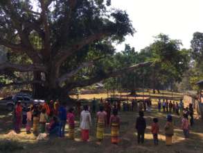 Play for Peace Training in the forest