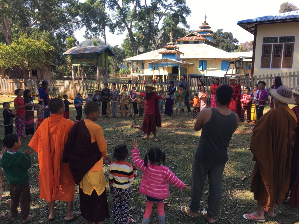 Young monks leading the new training sessions