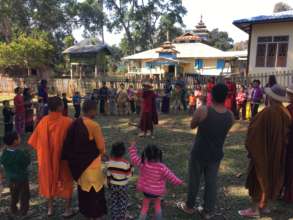 Young monks leading the new training sessions