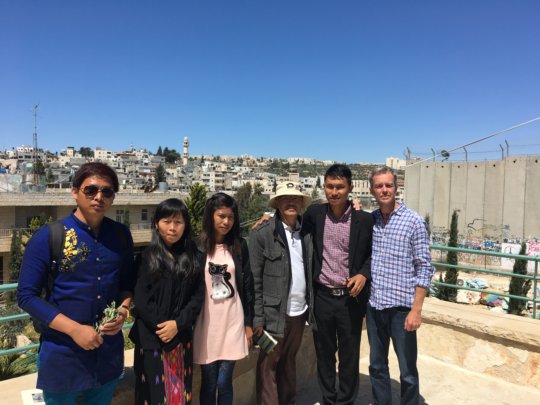 Visiting Palestine Peace Center in Bethlehem