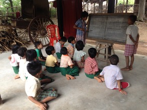 Traditional Monastic classroom in Dry Zone Myanmar