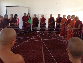 Team building and networking with Buddhist monks