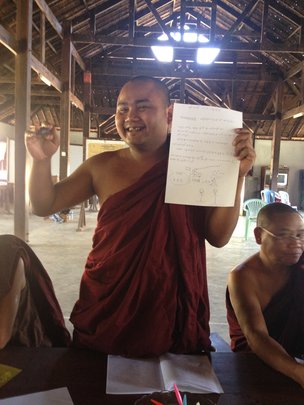 Ethnic Pa-O monk who will "Green" his school