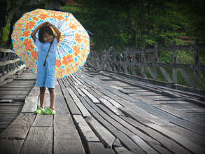 Rainy season bridge crossing