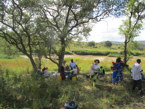 Open air clinic in Siajumba