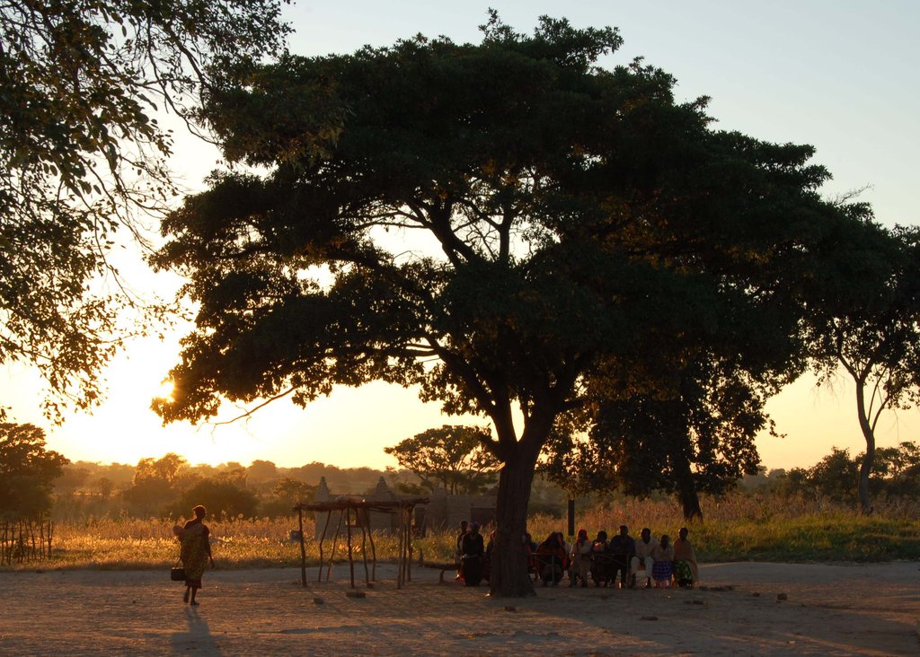 Patients arriving at dawn for clinics