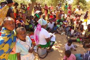 Under 5 clinic run by local health centre staff