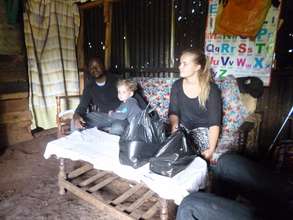 Chatting with beneficiaries