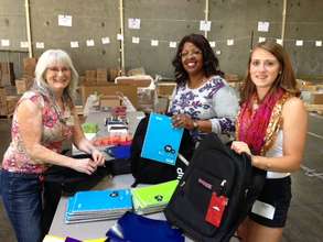Preparing backpacks is fun!