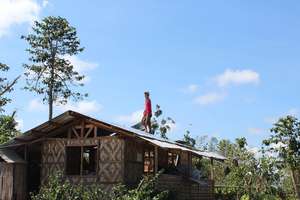 He's repairing his roof, thanks to you!