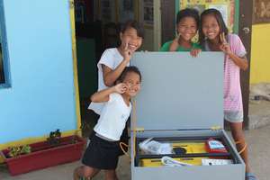 These kids will have light during typhoons!