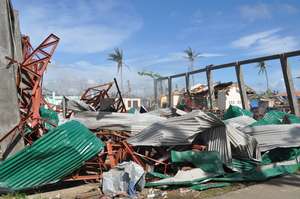 Even metal roofs were destroyed by Haiyan