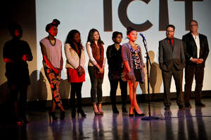 Jaida, with her cast and crew. Glowing