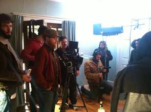 Crew on Jaida's film set