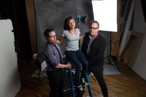 Jaida with our director and producer