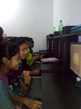 Computer course in progress