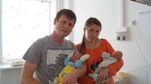 Happy family after operative fetoscopy at 18 weeks
