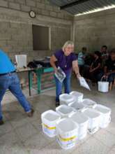 preparing buckets