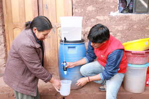 Demonstration of waterfilter