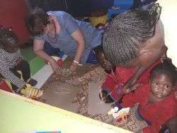Andria visitting Joy Babycare