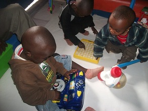kids playing with toys