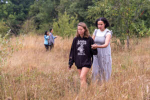 GESA participants in a nature connection activity