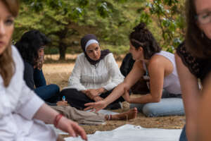 Discussions in a workshop on effective campaigning