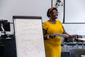 Karen Larbi's session on environmental justice