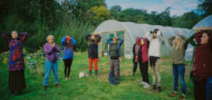 Event participants in a nature connection activity