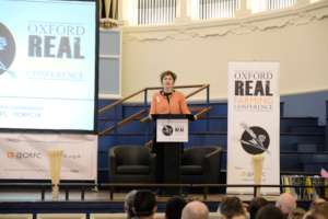 Nessie opening the Oxford Real Farming Conference