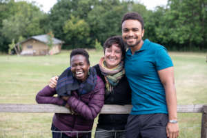 GESA 2018 participants Wangui, Irina and Rickie