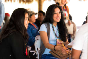 Maribel & fellow Tojol-Ab'al speaker attend NACELE