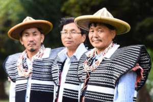 Idu Mishmi shamans at the GSM opening ceremony