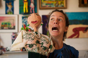 Getting into character during puppetmaking